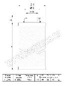 HF 0018 сменный элемент картридж фильтра тонкой очистки OMI HF 0018