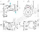 ROTORCOMP EVO 3 G - винтовой блок воздушного компрессора с редуктором (V - вертикальный, H - горизонтальный)